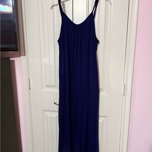Elegant Navy Blue Maxi Dress